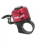 XLC DD-M06 mini dzwonek rowerowy, czwerwony, 22 mm