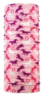 P.A.C. Apaszka wielofunkcyjna Kids UV Protection+ - Horses Pink 8895-149