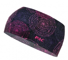 P.A.C. opaska na głowę wykonana z mikrofibry, czarno-różowa, r. S/M