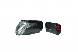 Trelock LS 460/720 I-go Power, zestaw lampek LED, czarny