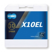 KMC X10EL łańcuch 10-rzędowy 1/2 x 11/128 cala, 5,88 mm, 114 ogniw, srebrny