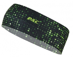 P.A.C. opaska na głowę wykonana z tkaniny mesh, czarno-zielona