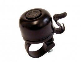 Mini dzwonek rowerowy, Dany, średnica 22,2 mm, czarny