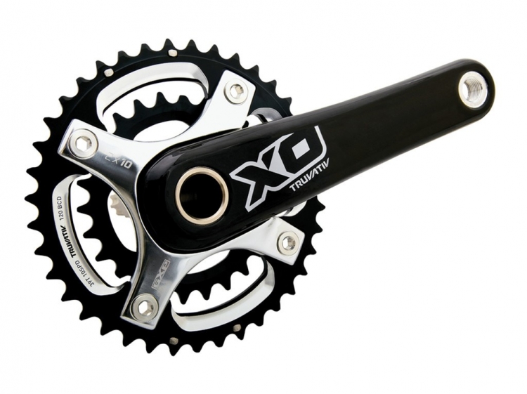 SRAM Truvativ X-0 BB30 28/42 z, 170 mm, 10 rz. srebrny SRAM Truvativ X-0 BB30 28/42 z, 170 mm, 10 rz. srebrny