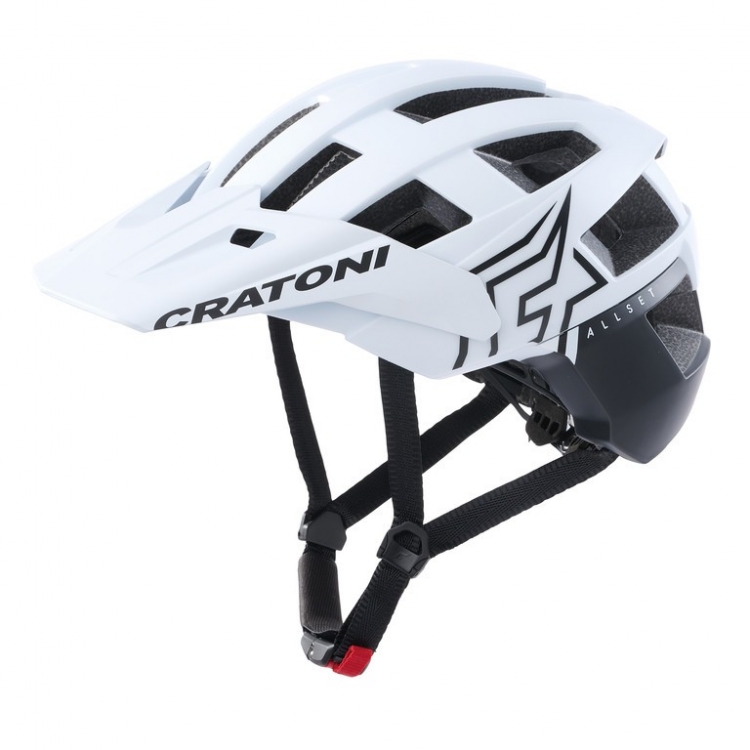 Kask rowerowy Cratoni AllSet Pro (MTB) rozm. S/M (54-58cm) biały/czarny mat