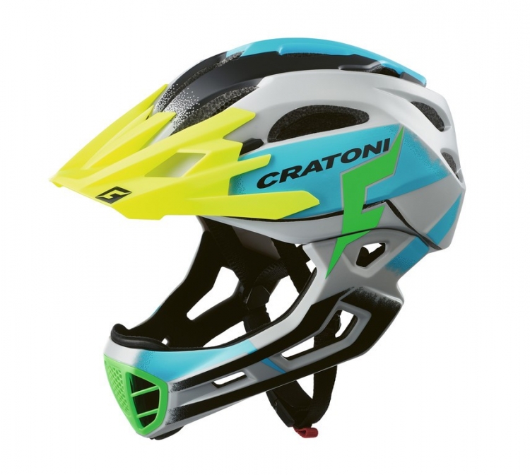 Cratoni C-Maniac PRO kask MTB, szaro-niebieski matt, r. S/M (52-56 cm)