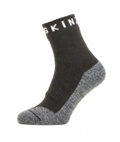 SEALSKINZ Skarpetki wodoodporny do kostki Warm Weather Soft - roz. 39-42, czarny/szary