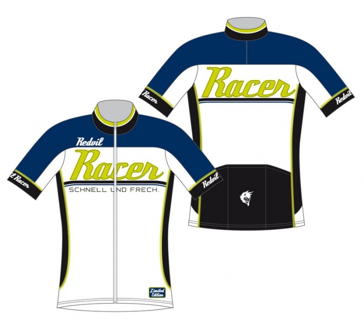 Redvil Racefit koszulka męska biało-czarno-niebiesko-zielona r.M Redvil Racefit koszulka męska biało-czarno-niebiesko-zielona r.M