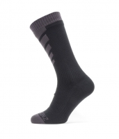 SEALSKINZ Skarpetki wodoodporny średniej długości Warm Weather - roz. 39-42, unisex, czarny/szary