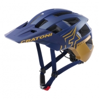 Kask rowerowy Cratoni AllSet Pro (MTB) rozm. S/M (54-58cm) niebieski/złoty mat