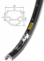 Mavic XM 117 obręcz 26 cali, czarna, na 36 szprych