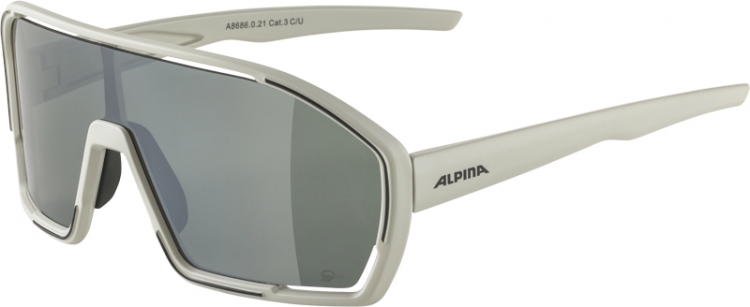 ALPINA Okulary słoneczne Bonfire Q-Lite - Cat.3, szary/szkło srebrne, hydrofobowy, Fogstop