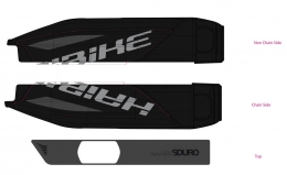 Naklejki na akumulator dla roweru E- bike Haibike SDURO NDURO RX; NDURO Pro, 2016 r.