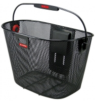 Klickfix Mini koszyk rowerowy przedni, 29x20x19 cm, czarny