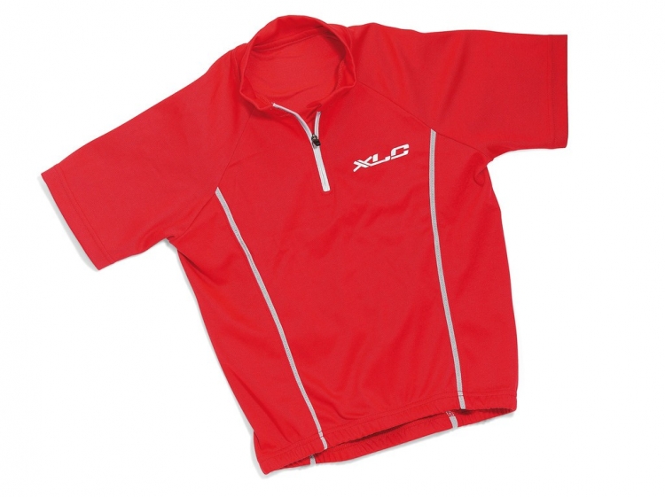 XLC Comp JE-S02 koszulka rowerowa dziecięca, czerwona, r. 152