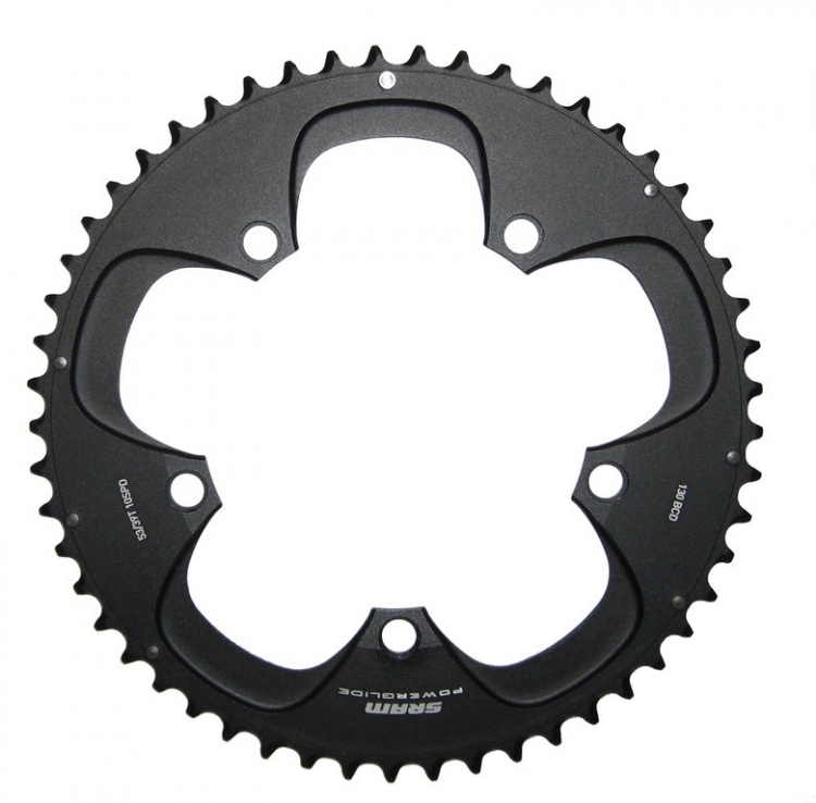 Truvativ Road Red tarcza 130 mm, 53 z, 10rz., czarna Truvativ Road Red tarcza 130 mm, 53 z, 10rz., czarna