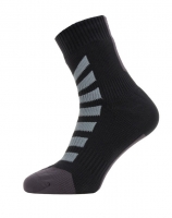 SEALSKINZ Skarpetki wodoodporny do kostki All Weather - roz. 43-46, unisex, czarny/szary