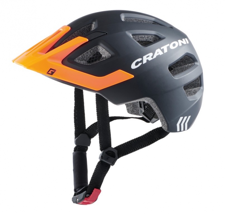 Kask rowerowy Cratoni Maxster Pro (Kid) r. XS/S (46-51cm) czarny/pomar. mat