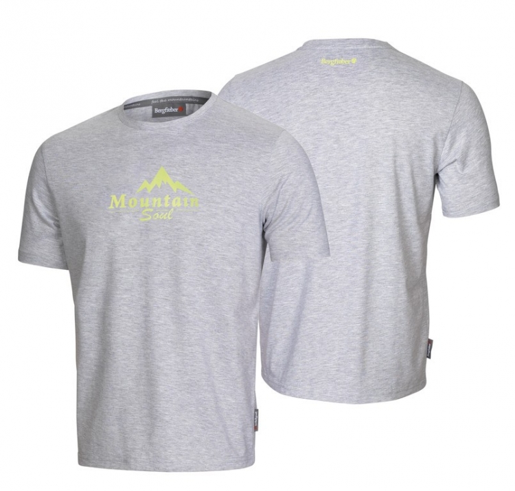 Bergfieber MTN`SOUL T-Shirt męski, szary, rozmiar XL