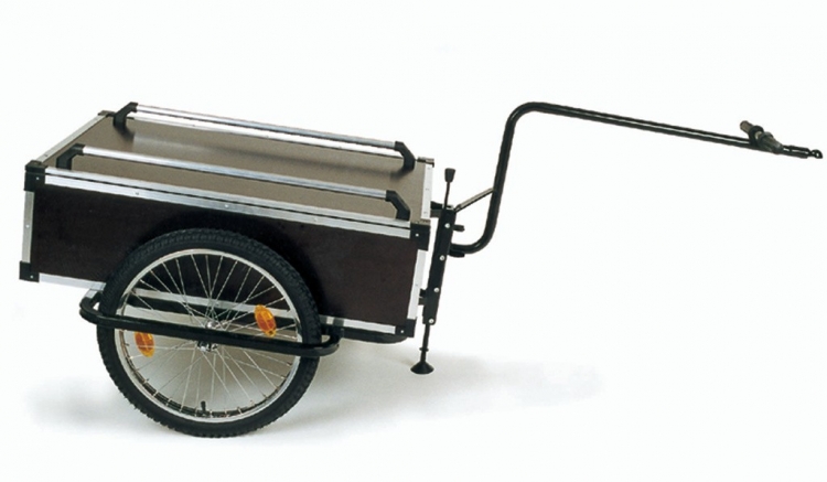 Roland Jumbo przyczepa transportowa do roweru, 120 l, 1 dyszel