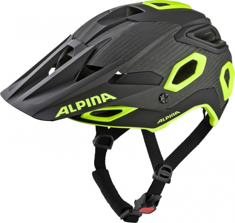 ALPINA Kask rowerowy Rootage - roz. 57-62cm, czarny/żółty neon