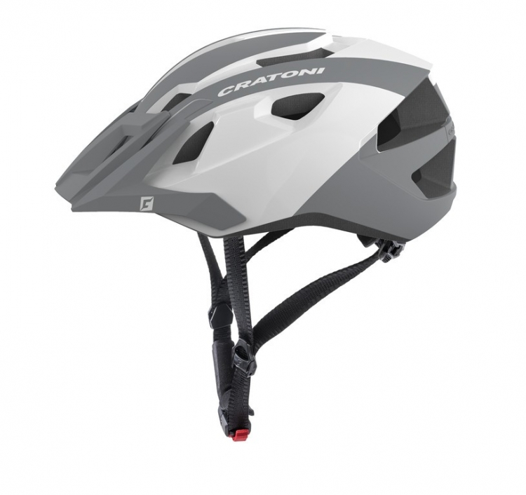 Cratoni AllRide kask rowerowy MTB biało-srebrny błysk r. Uni (53-59 cm)