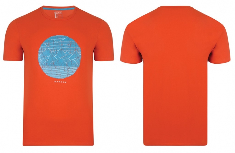 Dare2b Mountainous Tee DMT 364, T-Shirt męski pomarańczowa, rozmiar M