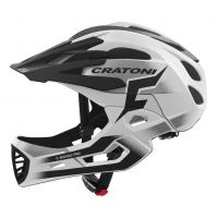 Kask rowerowy Cratoni C-Maniac Pro (MTB) rozm. M/L (54-58cm) biały/czarny mat