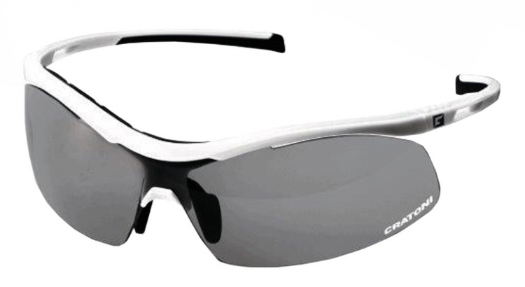 Cratoni C-Shade okulary na rower biały matt, szkła fotochromatyczne