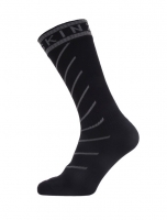 SEALSKINZ Skarpetki wodoodporny średniej długości Warm Weather - roz. 36-38, unisex, czarny/szary