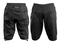 CHIBA krótkie spodnie przeciwdeszczowe, czarne, r. XL