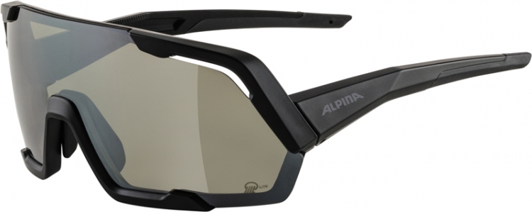 ALPINA Okulary słoneczne Rocket Q-Lite - Cat.3, czarny/szkło srebrny, hydrofobowy, Fogstop