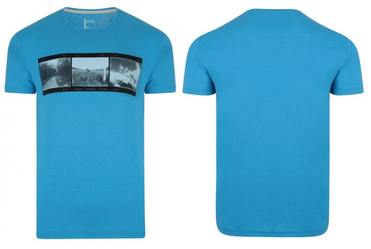 Dare2b Negatives Tee DMT 362, T-Shirt męski niebieski, rozmiar XXL