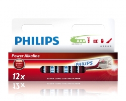 Philips bateria Power Alkaline Micro LR03, Alkaline, 1,5 V, AAA