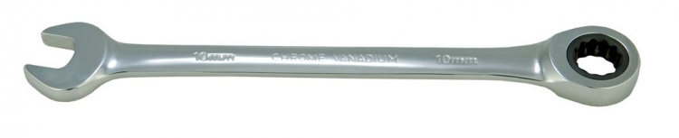 QU-AX klucz chromowo-vanadowy z grzechotką, 10 mm
