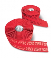ITM EVA Tape 3D owijka kierownicy czerwona, logo białe
