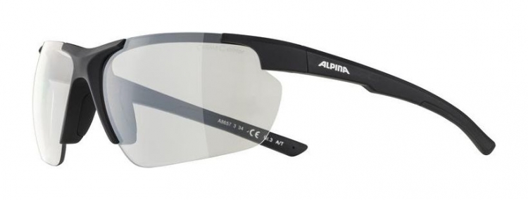 ALPINA Okulary słoneczne Defey HR - Cat.1, czarny mat/szkło szare