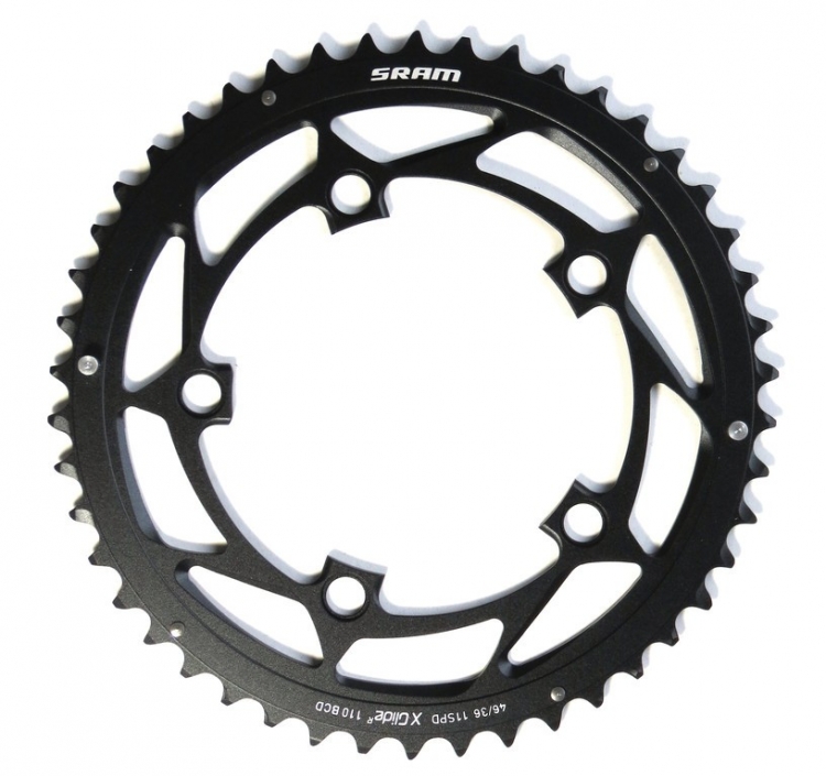Sram Road X-Glide, 110 mm, tarcza 52 z. 11-rz., srebrna Sram Road X-Glide, 110 mm, tarcza 52 z. 11-rz., srebrna