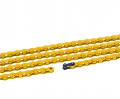 XLC Łańcuch jednobiegowy CC-C09 - 1/2 x 1/8", 112 ogniw ​​​​​​​żółty