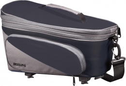 RACKTIME Talis Plus, torba na bagażnik, czarno-szara, 8 + 7 litrów