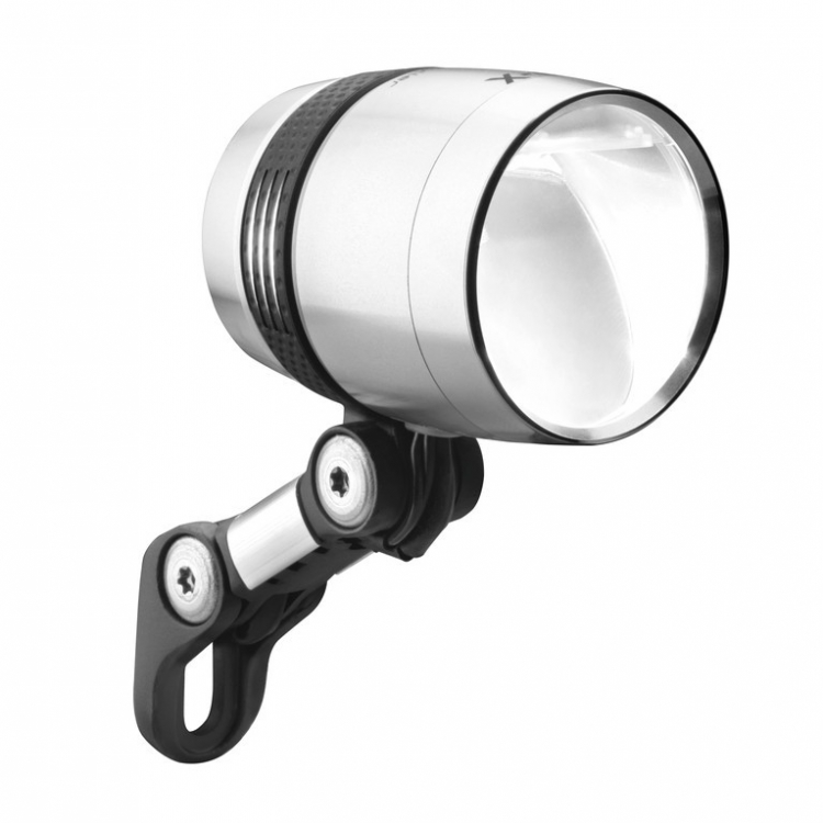 Busch & Muller IQ-X lampa przednia LED, srebrna
