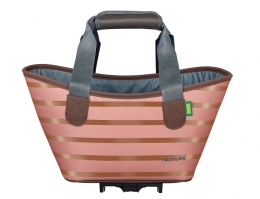 RACKTIME Torba bagażnikowa na zakupy Agnetha 2.0 - różowy/złoty (rosegold), snapit adapter 2.0