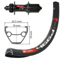 Koło tylne 27,5 cala x 1,9 cala, DT Swiss 466 DISK, DT-Swiss 370