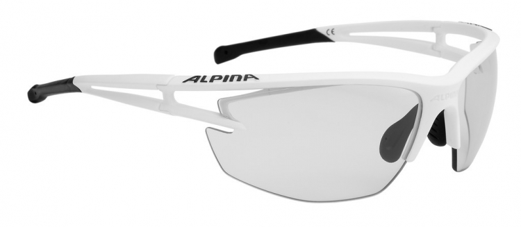 Alpina Eye-5 HR VL, okulary słoneczne, białe matowe
