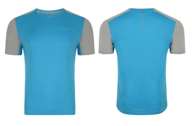 Dare2b Unified Tee DWT 354, koszulka męska, szaro-niebieska, r. XL