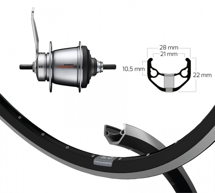 Koło tylne 28x1.75 RB Piasta Shimano 7 p. 36otworów ZAC 421 czarne niro szp. 2.0/2.34 si. Koło tylne 28x1.75 RB Piasta Shimano 7 p. 36otworów ZAC 421 czarne niro szp. 2.0/2.34 si.