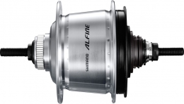 SHIMANO ALFINE SG-S7001-8 piasta tylna 8-biegowa, Disc, srebrna, 36 szprych