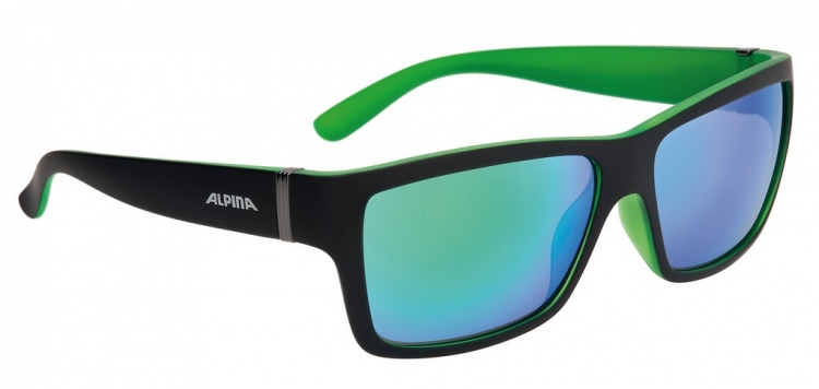 Alpina Kacey, okulary słoneczne, czarno-zielone matowe