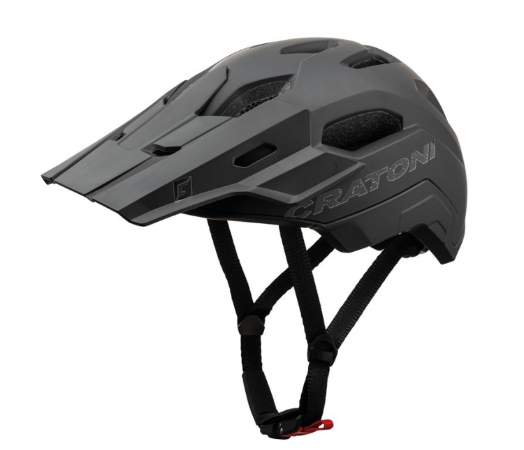 CRATONI C-Maniac 2.0 Trail, kask rowerowy MTB, r. M/L (54-58 cm), czarny matowy