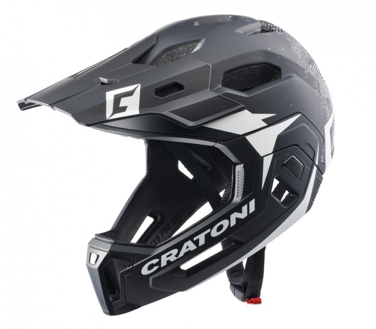 Kask rowerowy Cratoni C-Maniac 2.0MX (MTB) L/XL (58-61cm) czarno/biały mat Kask rowerowy Cratoni C-Maniac 2.0MX (MTB) L/XL (58-61cm) czarno/biały mat